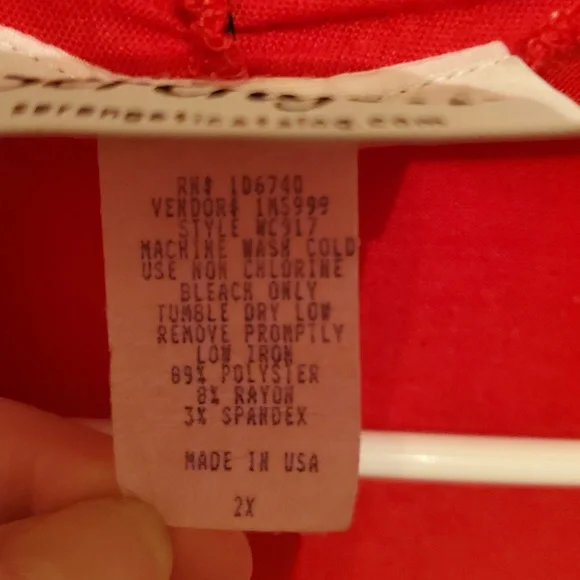 Serengeti 2X Cardigan Top With Built In Shirt Red Zebra Print Bling - Picture 7 of 12